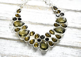 Smoky Quartz Bib Necklace - The Pashm
